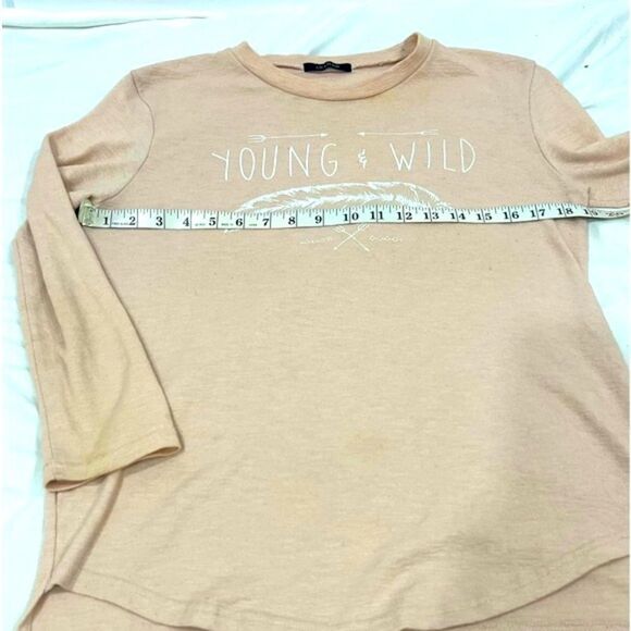 Calvin Klein Women's Long Sleeve Tee - Cream - Picture 5 of 6